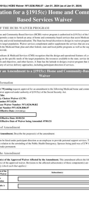 CCW WY.0236 Amendment