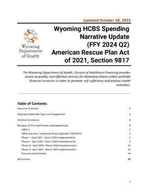 FFY-2024-Q2-Wyoming-HCBS-Spending-Plan-Narrative
