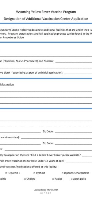 Designation of Additional Vaccination Center Application (3.24)