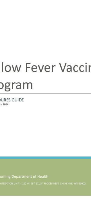 Wyoming Yellow Fever Policies and Procedures Guide (3.24)