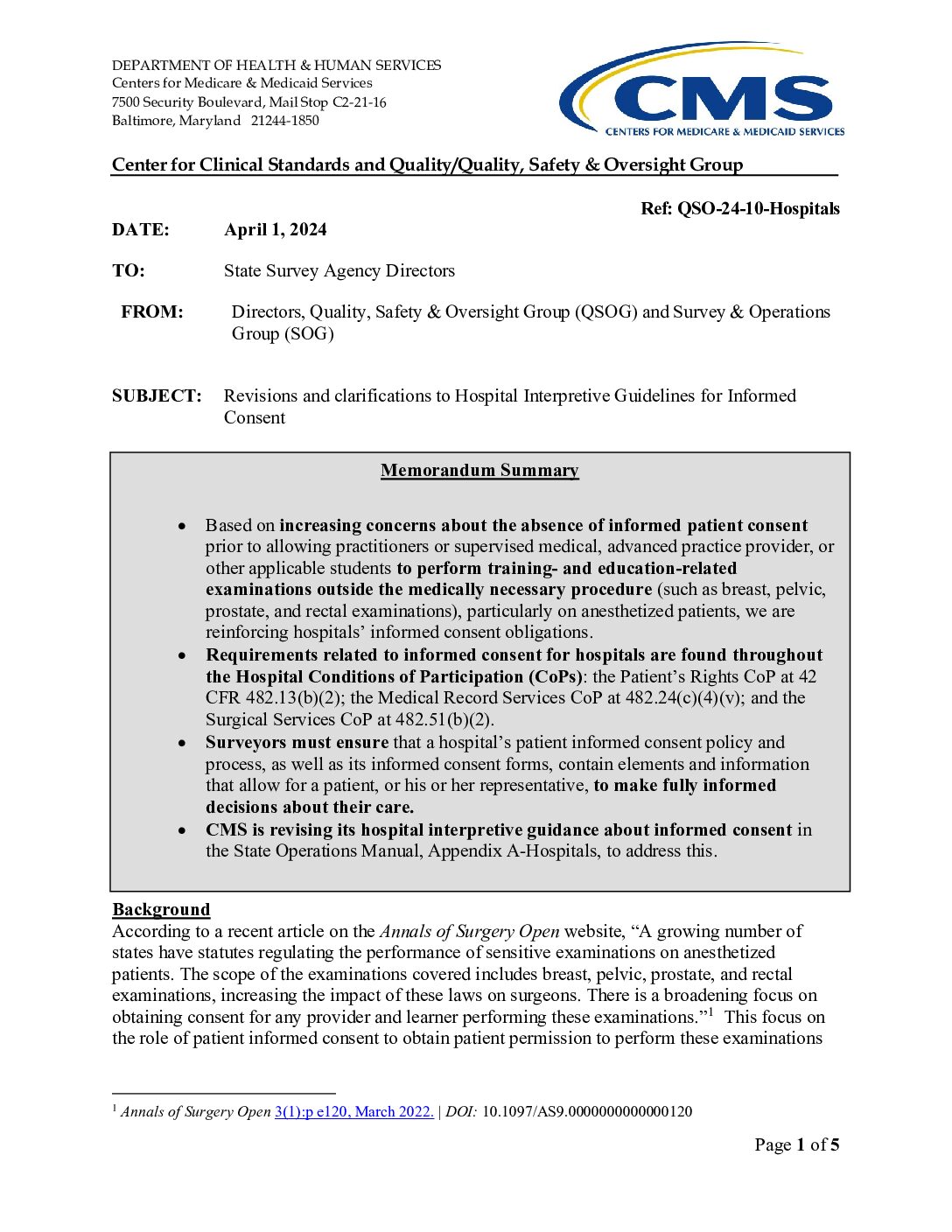 QSO-24-10-Hospitals - Wyoming Department of Health