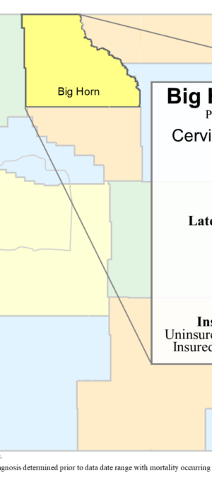 Big Horn County cervical data graphic- 2024