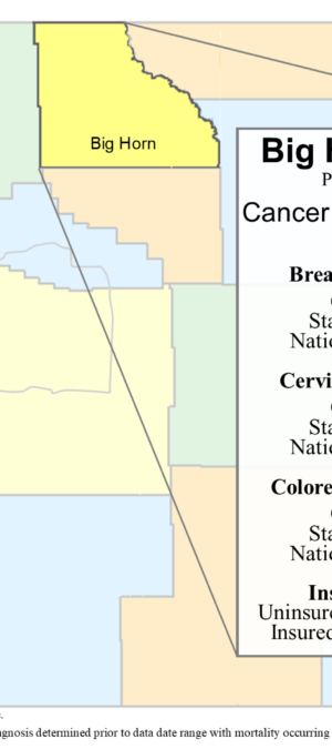 Big Horn County screeing rate data graphic- 2024