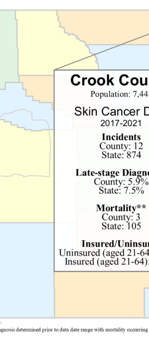 Crook County skin data graphic- 2024