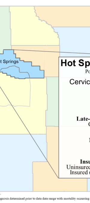 Hot Springs County cervical data graphic- 2024