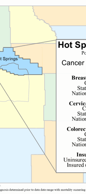 Hot Springs County screening rates data graphic- 2024