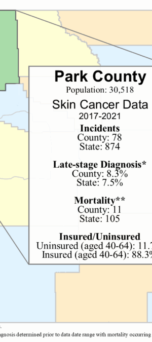 Park County skin data graphic- 2024
