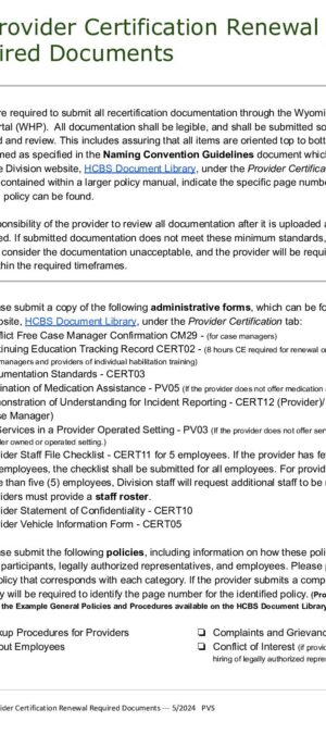TOOL46-Certification Renewal Required Documents