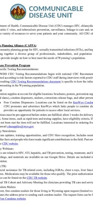 CDU Services Flyer