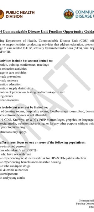 DRAFT WATERMARK 2024 Funding Opportunity Guidance