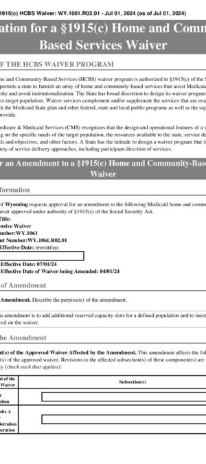 Comprehensive Waiver Ammendment 07.2024