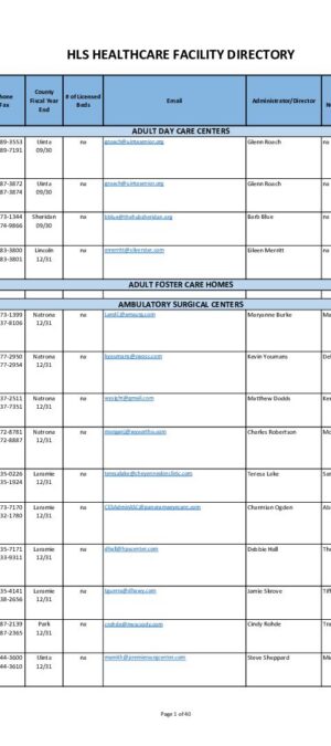 Copy of 2024-2025 Facility Directory