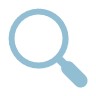 Light Blue Magnifying Glass