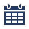 Navy Calendar Icon