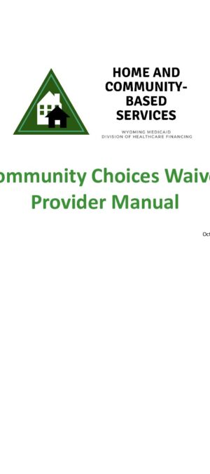 CCW Provider Manual – Effective April 2024 (10.24)