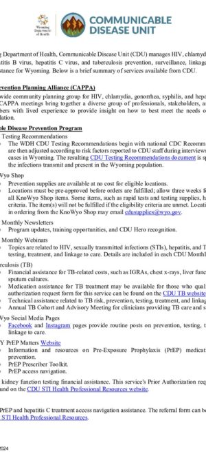 CDU Services Flyer 10.2024