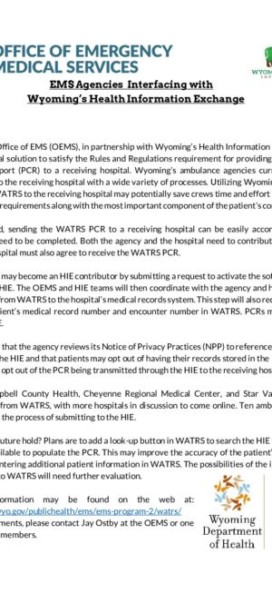 WATRS HIE Interface