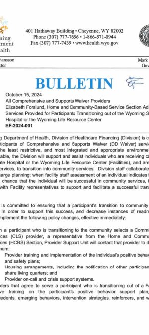 Bulletin EF-2024 DD Facilites Transition-Policy