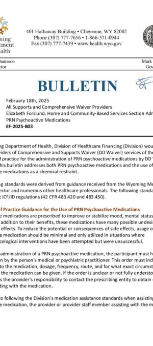 Bulletin EF-2025 Psychoactive PRN Bulletin