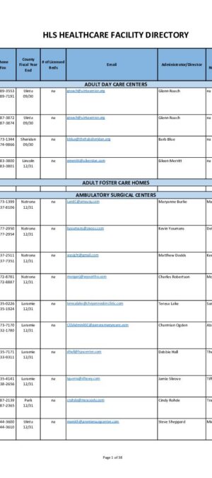 Copy of 2024-2025 Facility Directory