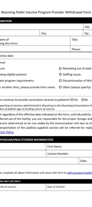 PVP Withdrawal Form
