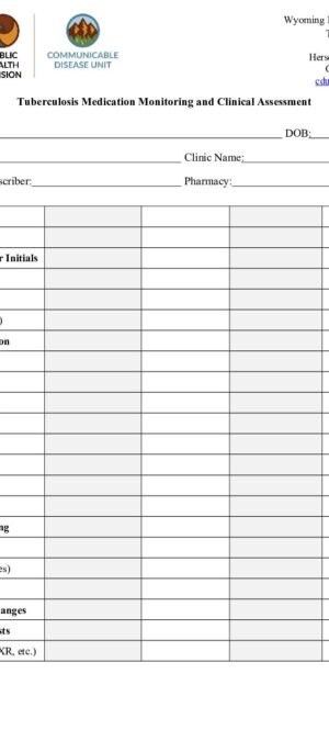 FINAL 2025 TB Medication Monitoring and Clincal Assessment