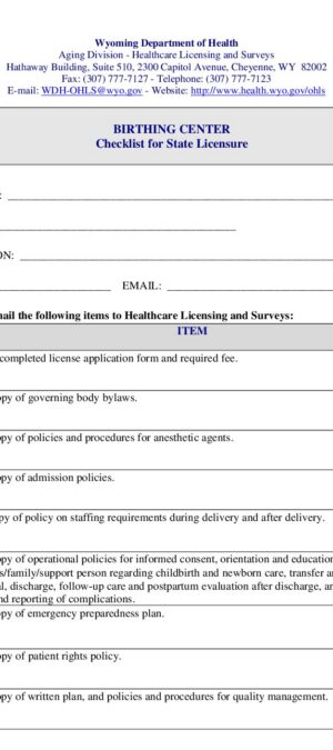 New BIRTH CTR Checklist 08 14 25