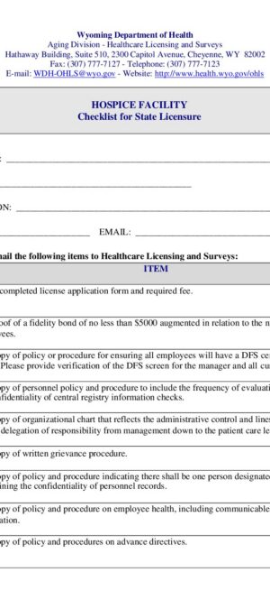 New HOSPICE Checklist 08 14 25
