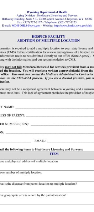 New HOSPICE MULT LOC Checklist 08 14 25