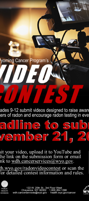 2025 Radon Video Contest flyer