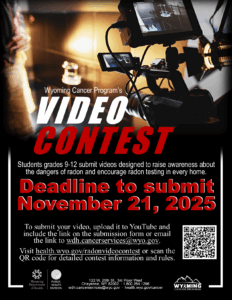 2025 Radon Video Contest flyer