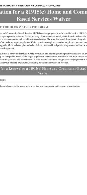 Application for 1915(c) HCBS Waiver Draft Wy.002.07.00 Jul 01 2026