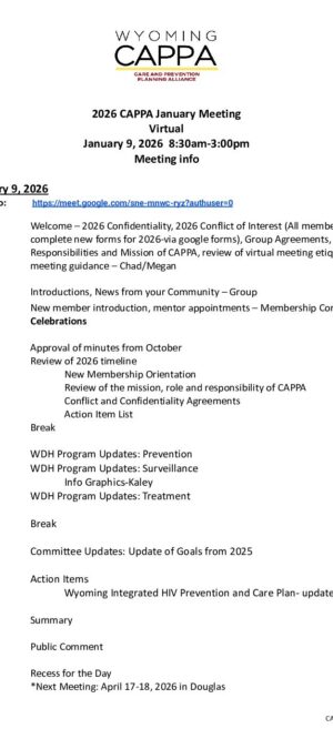 CAPPA Agenda Jan 2026