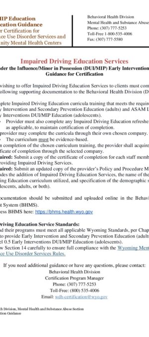 Providers- Impaired Driving Education 01.2026