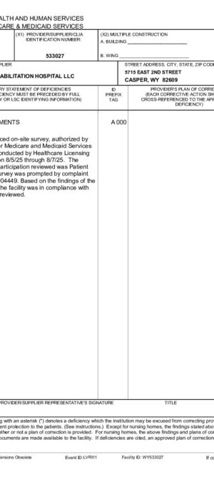 Elkhorn Valley Rehab 08 07 25