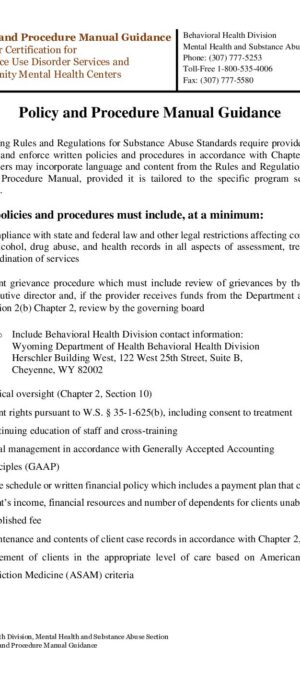 Provider Policy and Procedure Guidance 02.2026
