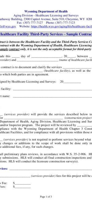 113-Healthcare Facility Third-Party Contract