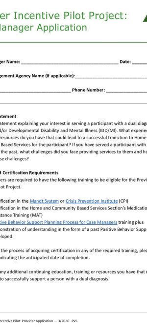 Case Manager APPLICATION_ Provider Incentive Pilot.2026.03
