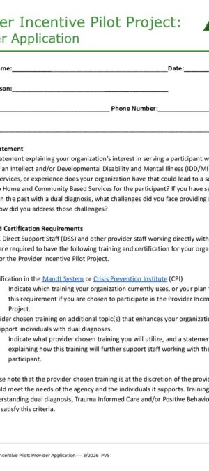 Provider APPLICATION_ Provider Incentive Pilot