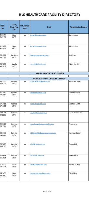 Copy of 2025-2026 Facility Directory