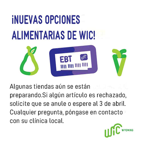 WIC Food Package Phase 4 Spanish