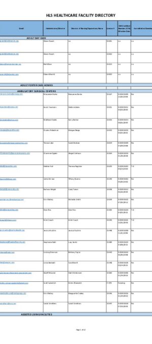 2025-2026 Facility Directory