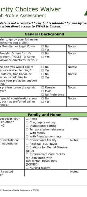 CCW Reference 19 &ndash; CCW Participant Profile Assessment 07_2026 (A)
