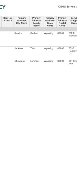 OEMS Service Master Record Web July 26