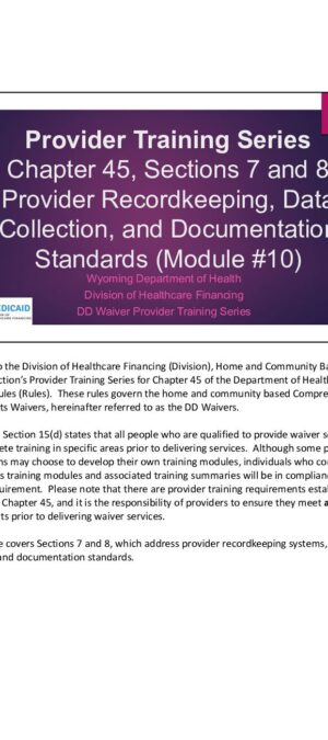Provider-Training-Series-Module-10-Sections-7-and-8-Provider-Recordkeeping-Data-Collection-and-Documentation-Standards
