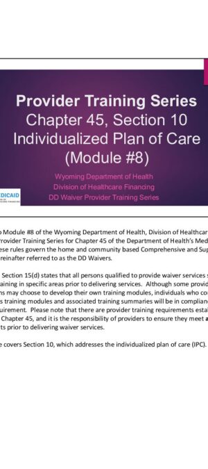 Provider-Trainng-Series-Module-8-Individualized-Plan-of-Care