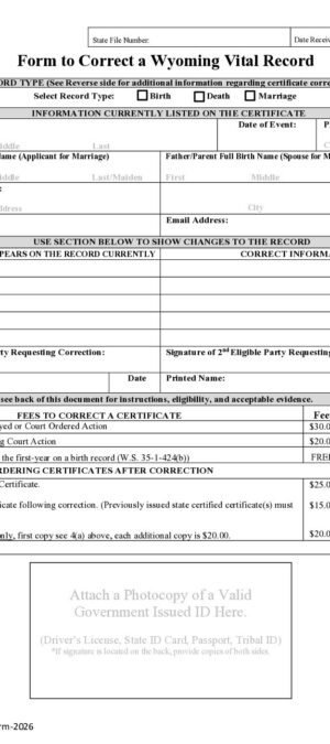 WDH-VRS-Correction-Form-2026