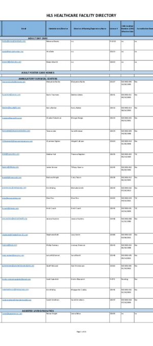 2026-2027 Facility Directory