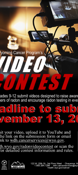 2026 Radon Video Contest flyer