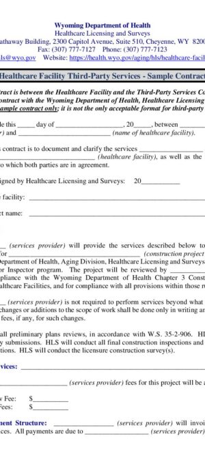 113-Healthcare Facility Third-Party Contract